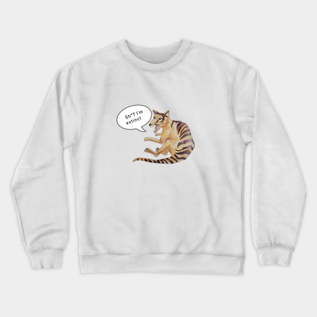 Thylacine Crewneck Sweatshirt by Mikestrauser